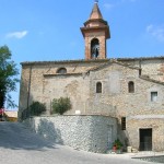 Strigara (Sogliano, Forlì-Cesena), la chiesa di S. Pietro, che sorge sui resti della rocca.