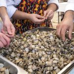 Degustazioni in spiaggia vongole